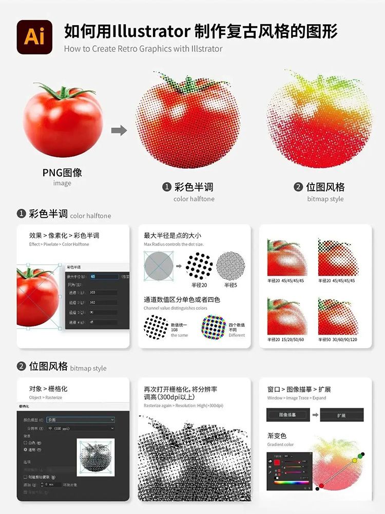 如何用Illustrator 制作复古风格的图形
