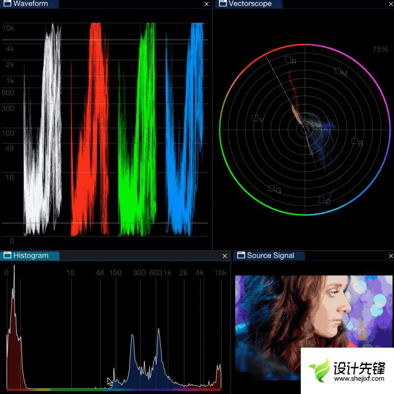 AE/PR/达芬奇/OFX插件|视频调色万能颜色分级示波器 Nobe OmniScope v1.10.111 Win破解版 omni-scope-masking-gif-1.gif